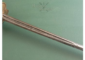 British 17th Century Brass Hilted Small Sword #13