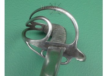 British 1821 Pattern Light Cavalry Officers Large Pipe Back Fighting Sword #8