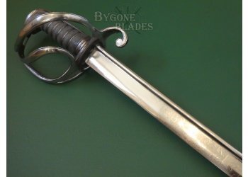 British 1821 Pattern William IV Pipe-Back Light Cavalry Officers Sword #7