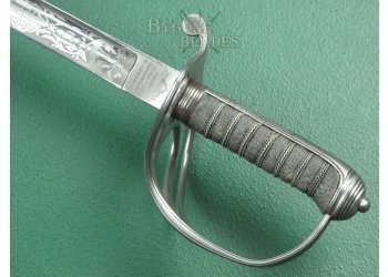 British 1822 Pattern Royal Artillery Officers Presentation Sword. Cinque Ports Artillery. #2211034 #10