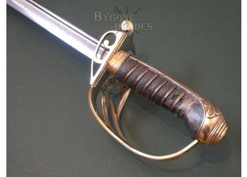 British 1822 Pattern Victorian Field Officers Pipe-Back Levee Sword #9