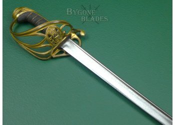 British 1822 Pattern William IV Infantry Officers Pipe Back Sword. #2311006 #7