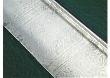 British 1827 George IV Large Quill Point Royal Navy Sword #17