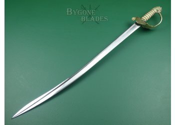 British 1827 George IV Large Quill Point Royal Navy Sword #4