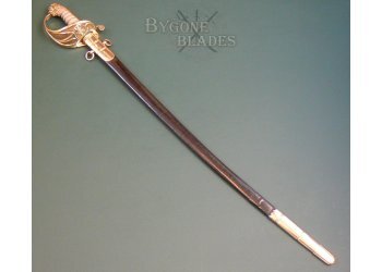 English 1827 pipeback Royal navy Sword