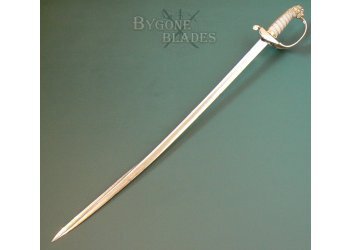 British 1827 Pattern Pipe-Back Royal Navy Officer's Sword. Early Victorian #6