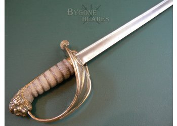 British 1827 Pattern Pipe-Back Royal Navy Officer's Sword. Early Victorian #7