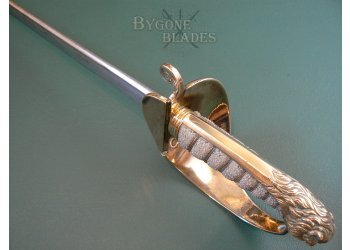 British 1827 Pattern Pipe-Back Royal Navy Officer's Sword. Early Victorian #9