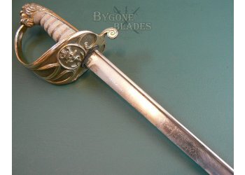 British 1827 Pattern Pipe-Back Royal Navy Officer's Sword. Early Victorian #10