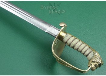 British 1827 Pattern Royal Navy Claymore Bladed Sword. Crimean War Broadsword #12
