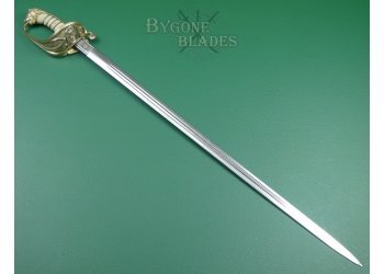British 1827 Pattern Royal Navy Claymore Bladed Sword. Crimean War Broadsword #5