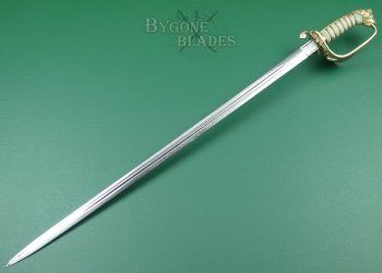 British 1827 Pattern Royal Navy Claymore Bladed Sword. Crimean War Broadsword #6