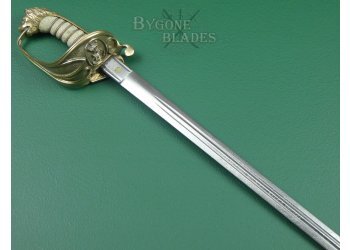 British 1827 Pattern Royal Navy Claymore Bladed Sword. Crimean War Broadsword #7
