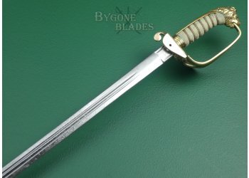 British 1827 Pattern Royal Navy Claymore Bladed Sword. Crimean War Broadsword #8