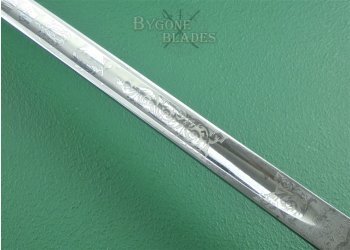 British 1827 Pattern Victorian Rifle Officers Sword. Edward Thurkle 1892-1899 #11