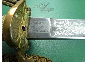 British 1827 Pattern Victorian Royal Navy Officers Sword. J. Friedeberg. Portsea. #2108012 #14