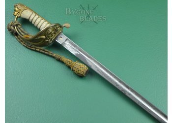 British 1827 Pattern Victorian Royal Navy Officers Sword. J. Friedeberg. Portsea. #2108012 #7