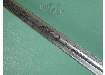 British 1827 Pattern Volunteer Rifles Officers Sword. Hebbert &amp; Co. 1860. #2501002 #10