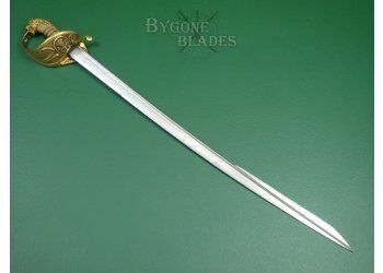 British 1827 Pattern William IV Quill Point Royal Navy Sword. Prosser. #2109020 #6