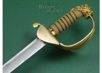British 1827 Pattern William IV Quill Point Royal Navy Sword. Prosser. #2109020 #9