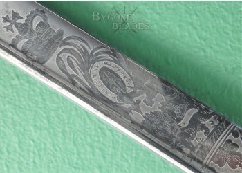 British 1827 Pattern William IV Royal Navy Officers Quill Point Sword. 1832-1837 #14