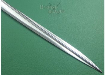 British 1827 Pattern William IV Royal Navy Officers Quill Point Sword. 1832-1837 #17