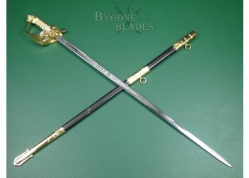 British Royal Navy Officers Sword. EIIR. Firmin