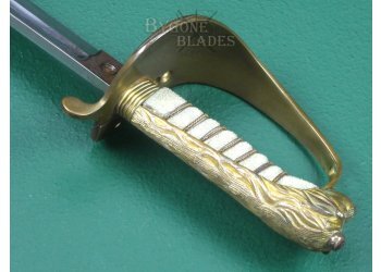 British 1827/46 Pattern Royal Navy Officers Sword. WW2 Named Officer. #2305005 #12