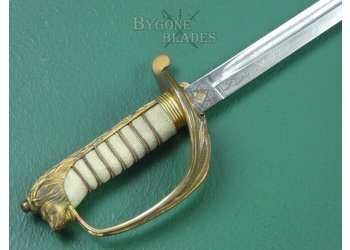 British 1827/46 Pattern Royal Navy Officers Sword. WW2 Named Officer. #2305005 #9