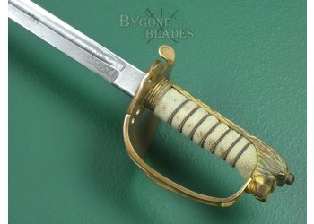 British 1827/46 Pattern Royal Navy Officers Sword. WW2 Named Officer. #2305005 #10