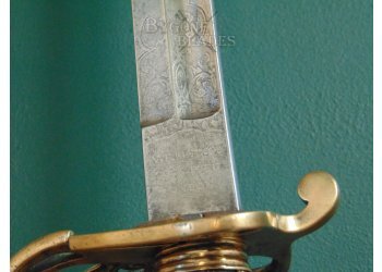 British 1845 Pattern Infantry Sword. Very Rare Maker #9