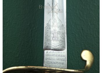 British 1845/54 Pattern Named Infantry Officers Sword. Gloucestershire Regiment. Wilkinson 1869 #16