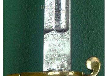 British 1847 Pattern Crimean War Period Royal Navy Officers Sword. Mole Circa 1847-1854. #2311017 #17