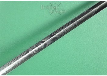 British 1854 Pattern Infantry Officers Wilkinson Sword. Family Crest. Owners Initials #7