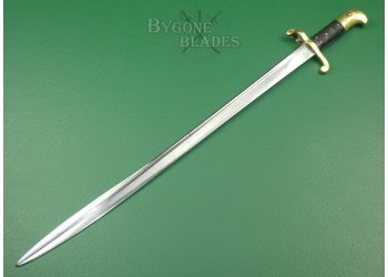 British 1855 Lancaster Carbine Bayonet. Elkington. #2202020 #6