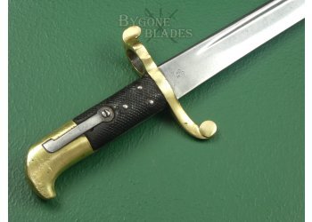 British 1855 Lancaster Carbine Bayonet. Elkington. #2202020 #7