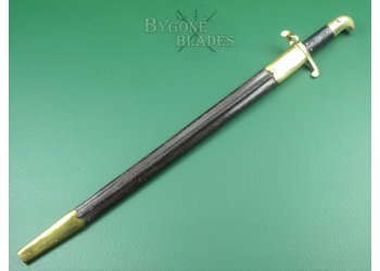 British 1855 Volunteer Pattern Lancaster Carbine Quill Point Bayonet. 80th Staffordshire Volunteers. #4