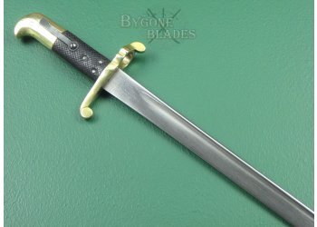 British 1855 Volunteer Pattern Lancaster Carbine Quill Point Bayonet. 80th Staffordshire Volunteers. #7