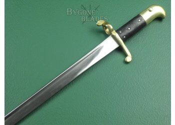 British 1855 Volunteer Pattern Lancaster Carbine Quill Point Bayonet. 80th Staffordshire Volunteers. #8