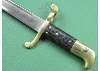British 1855 Volunteer Pattern Lancaster Carbine Quill Point Bayonet. 80th Staffordshire Volunteers. #10