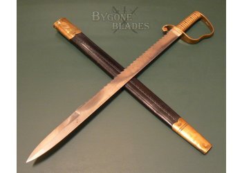 1856 British Pioneers saw back short sword