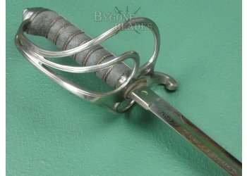 British 1856 Pattern 2nd Northumberland Percy Volunteer Artillery Sword. Lt. Jackson. #2501001 #14