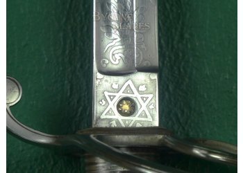 British 1856 Pattern 2nd Northumberland Percy Volunteer Artillery Sword. Lt. Jackson. #2501001 #15