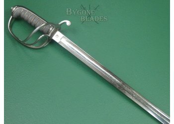 British 1856 Pattern 2nd Northumberland Percy Volunteer Artillery Sword. Lt. Jackson. #2501001 #7