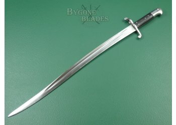British 1856 Pattern Yataghan Sword Bayonet. Early Riveted Spring. #2211011 #6