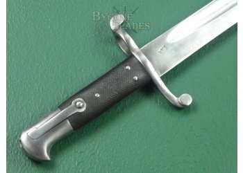 British 1856 Pattern Yataghan Sword Bayonet. Early Riveted Spring. #2211011 #9