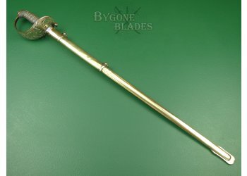 British 1857 Pattern Royal Engineer Field Officers Sword. Rare Blade Variant. #2204004 #3