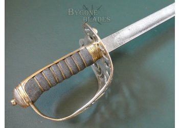 British 1857 Pattern Royal Engineer Officers Sword. 1892 Blade Variant #7