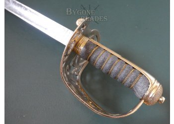 British 1857 Pattern Royal Engineer Officers Sword. 1892 Blade Variant #8