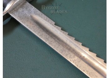 British 1879 Pattern Martini-Henry Artillery Carbine Saw Back Sword Bayonet #12